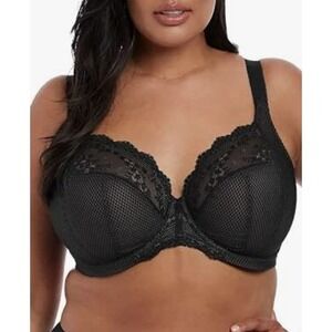 Elomi Women's Charley Stretch Lace Underwire Plunge Bra 42DDD New W/ Tags $80+!